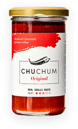 Chuchum chilisauce på glas