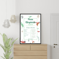 Pizza margherita plakat