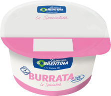 Frisk burrata ost fra Italien